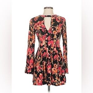 Free People Floral Tegan Print Mini Dress Size 4